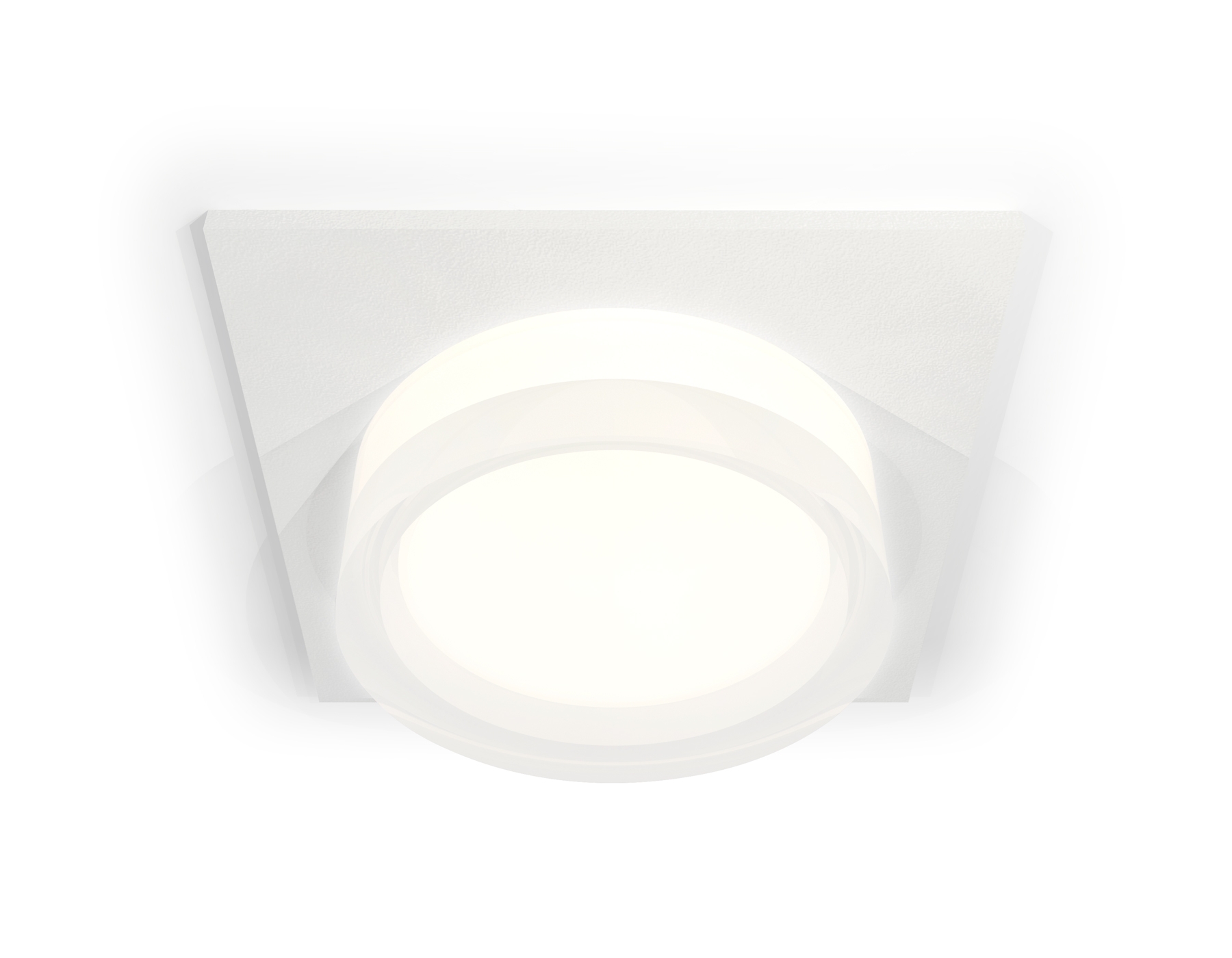 Комплект встраиваемого светильника Ambrella light XC6520066 SWH/FR/CL белый песок/белый матовый/прозрачный MR16 GU5.3 (C6520, N6241)