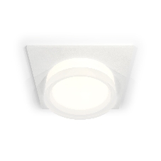 Комплект встраиваемого светильника Ambrella light XC6520066 SWH/FR/CL белый песок/белый матовый/прозрачный MR16 GU5.3 (C6520, N6241)