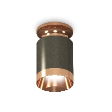 Светильник Ambrella Light XS6303160 DCH/PPG черный хром/золото розовое полированное MR16 GU5.3 (N6906, C6303, N6135)