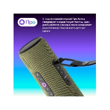 Умная колонка Яндекс Станция Стрит, 30Вт, компактная, 2 динамика, Wi-Fi, Bluetooth 5.0, Алиса, зеленый