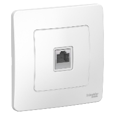 Розетка компьютерная СП Blanca RJ45 кат.5e бел. SchE BLNIS045001