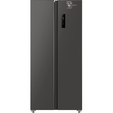 Холодильник Weissgauff WSBS 500 Inverter NoFrost Dark Grey двухкамерный 270/180л морозилка слева, No Frost, Side by Side