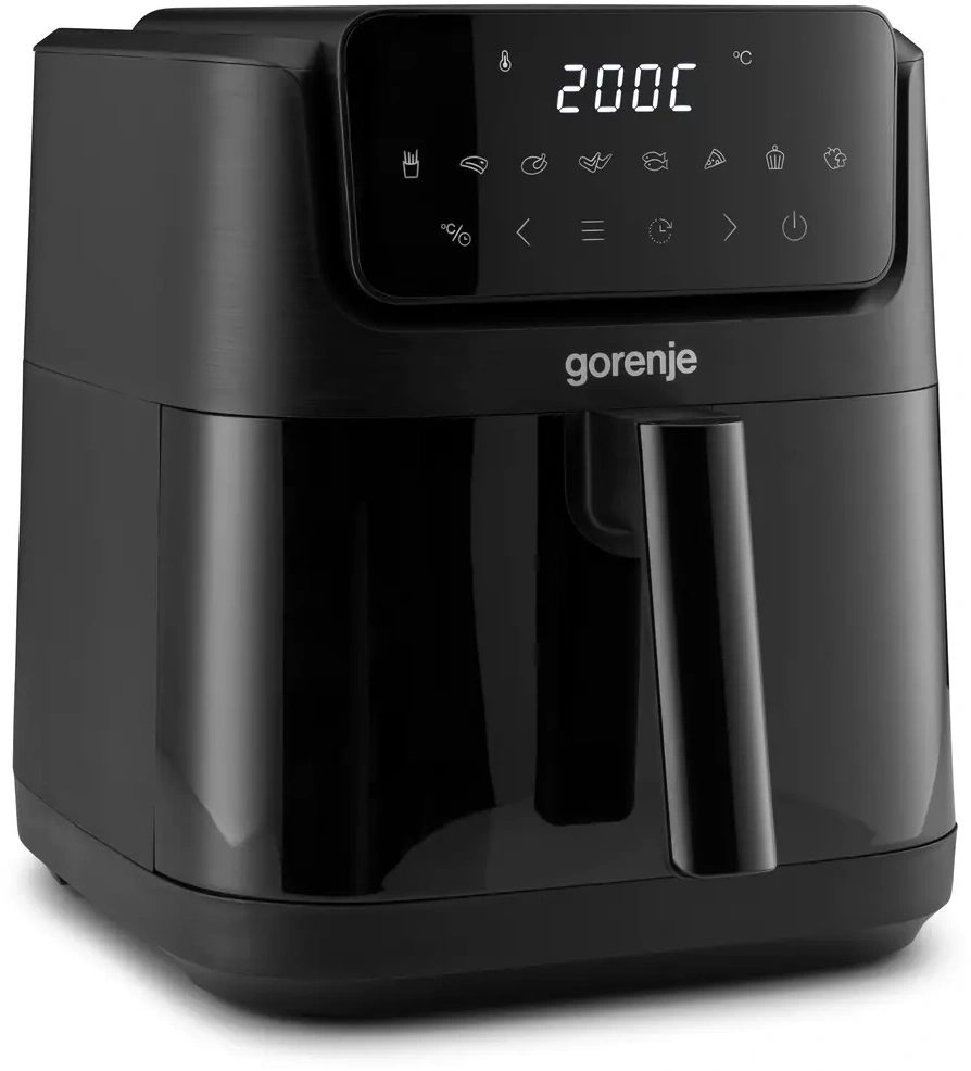 Аэрогриль Gorenje AF1800DHB черный, 1800 Вт, 6.3 л, сенсор, 8 программ
