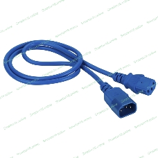 Шнур питания C13-C14, 3х0.75, 220В, 10А, синий, 5 метров