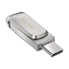 Флешка USB Sandisk Ultra Dual Luxe (SDDDC4-032G-G46), 32Gb, USB 3.2 Gen 1/Type-C, R/W 150/40, серебристый