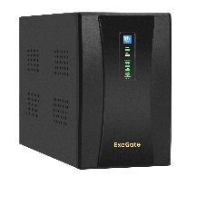Источник бесперебойного питания ExeGate SpecialPro UNB-2200.LED.AVR.2SH.RJ.USB <2200VA/1300W,LED, AVR,2*Schuko, RJ45/11, USB, металлический корпус, Black>