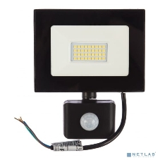 Прожектор Ultraflash LFL-5002S C02 черный (LED прожектор с датчиком, 50 Вт, 230В, 6500К)