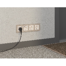 Комплект механизма электрической розетки ALFA Жемчуг 2USB A+C 20W (быстрая зарядка) с/з QUANT (AP2100, VM160) MA210010
