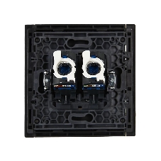 Розетка компьютерная двойная RJ45 кат.6 FP134 черный FORTE&PIANO