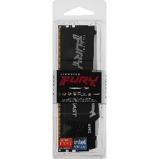 Оперативная память Kingston Fury Beast, DDR5, 16Gb (1x16Gb), 6000MHz, CL30, DIMM, с радиатором, RGB, черный