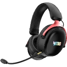 Гарнитура Acer OHR401 чёрный, беспроводная + проводная, USB/Bluetooth/mini jack 3.5 мм, до 55 ч, подсветка