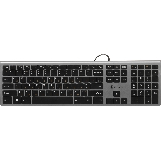 Клавиатура Oklick 890S проводная, USB Type-A, серый