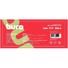 Кабель сетевой Buro BU-COP-055-FTP FTP 4 пары cat6 solid 0.55мм Cu 305м серый