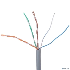 Кабель UTP PROconnect 4PR 24AWG, CU (медь), CAT5E, 100 МГц, PVC, серый, бухта 50 м