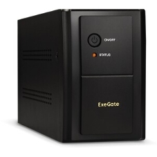 Источник бесперебойного питания ExeGate SpecialPro UNB-1200.LED.AVR.EURO.RJ 1200VA/750W, LED, AVR, 4 евророзетки, RJ45/11, черный
