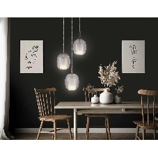 Подвесной светильник Ambrella light LH11156/3 BK/WH/TI черный/белый/янтарь E27*3 max 60W D425*1500
