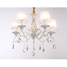 Светильник Ambrella light TR4547/5 WH/SL белый/серебро E14/5 max 40W D565*500