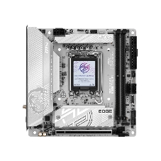 Материнская плата MSI MPG B860I EDGE TI WIFI, LGA 1851, Intel B860, 2xDDR5 (до 128 ГБ), 2xSATA, 2xM.2 (1xPCIe 5.0, 1xPCIe 4.0/SATA), 1xPCIe 5.0 x16, 1xHDMI, 1x5Gb LAN, Wi-Fi 7, Bluetooth 5.4, 1xUSB-C 40Gbps (Thunderbolt 4), 1xUSB-C 10Gbps, 1xUSB-A 10Gbps, 4xUSB-A 5Gbps, 2xUSB-A 2.0, 3x3.5 мм + S/PDIF оптический, 7.1, белый/серебристый, Mini-ITX