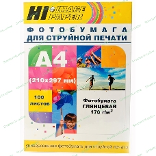 Бумага Hi-Black A21061 Фотобумага глянцевая односторонняя (Hi-image paper) A4, 170 г/м, 100 л. (H170-A4-100)