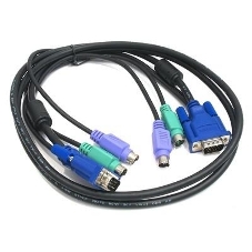 Переключатель D-Link DKVM-CB5Кабель KVM для подключения клавиатуры, мыши и монитора, длина 4,5 м