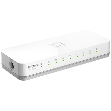 Коммутатор D-Link DES-1008C, 8×100 Мбит/с, неуправляемый