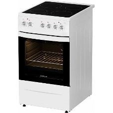 Плита электрическая Darina 1D5 EC 241 614 W белый/черный, конфорок 4 шт, духовка 50 л, 50 см x 85 см x 60 см
