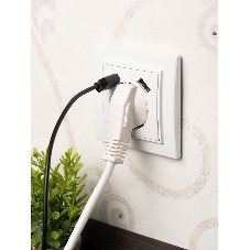 Розетка 1-местная СП с/з 16А белая с защ. штор. с 2 USB 2,1А EKF Минск