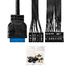 Компьютерный корпус Minitower ExeGate BAA-308U2-UNS400 (mATX, БП UNS400 с вент. 12см, 1хUSB/2хUSB 3.0, HD Audio, черный)