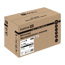 Источник бесперебойного питания ExeGate Power NB-400.LED.AVR.2SH (400VA/240W, LED, AVR, 2*Schuko, батарея 12V 4.5Ah, черный)