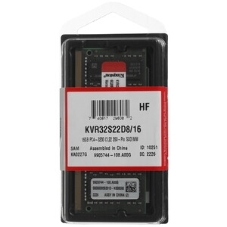 Оперативная память Kingston ValueRAM, DDR4, 16GB (1x16GB), 3200MHz, CL22, SO-DIMM