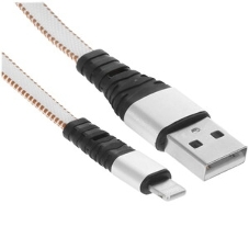 Кабель Rexant USB-Lightning 2.4 A, 1 м, синяя нейлоновая оплетка