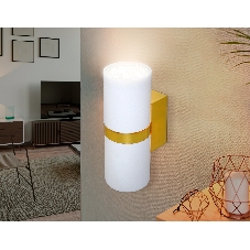 Настенный светильник FW242/2 WH/GD белый/золото GU10*2 max 12W 155*60*76