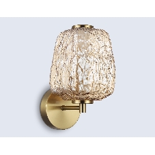 Настенный светодиодный светильник Ambrella light LH30108 SB/TI бронза/янтарь 8W 3000K 140*190*285