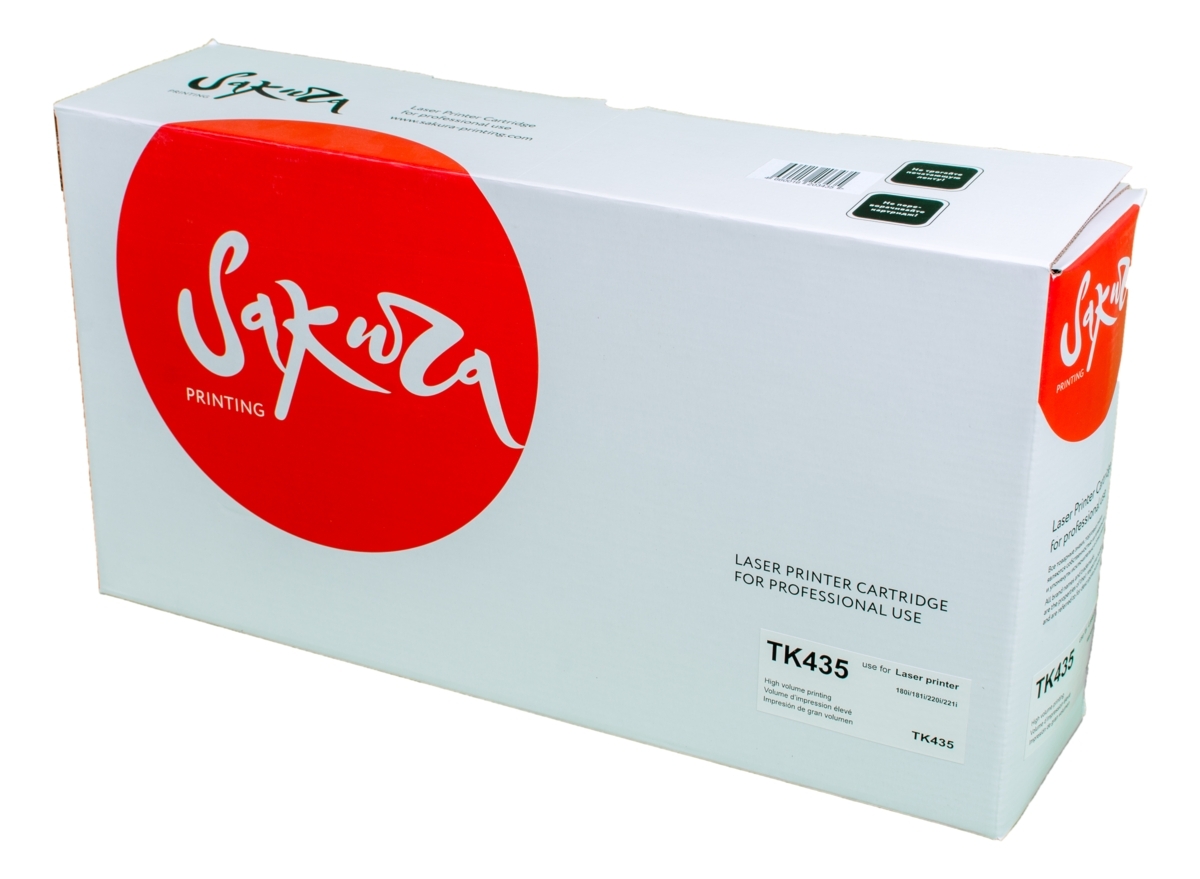 Картридж Sakura TK435/437/439/458/448 для Kyocera Mita TASKalfa 180/181/220/221, черный, 15000 к.