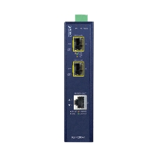 индустриальный медиа конвертер IGT-1205AT  IP30 Industrial 10/100/1000T to 2-Port 100/1000X SFP Gigabit Media Converter (-40 to 75 degree C)