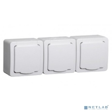 Розетка IEK ERMP32-K01-16-54-EC РСб23-3-ГПБб роз 3м с з/к о/у IP54 (белый) ГЕРМЕС PLUS