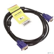 Кабель соединительный SVGA (15M/M) 3 м 2 фильтра TV-COM QCG120H-3M