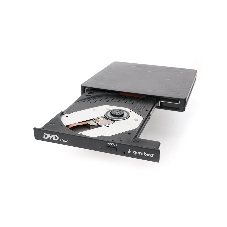 Оптический привод внешний с интерфейсом USB Gembird DVD-USB-03 пластик, черный
