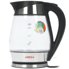 Электрочайник Aresa AR-3441 серебристый, 1.7 л, 2000 Вт, скрытый нагревательный элемент