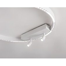 Потолочный светодиодный светильник Ambrella light FL5807/1+2 WH белый 40W 3000K/4200K/6400K D600*95 (без ПДУ)