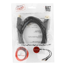 Кабель DisplayPort Gembird, 1.8м, 20M/20M, черный, экран, пакет