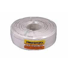 Кабель коаксиальный PROconnect RG-59U, 75 Ом, CCS/Al/Al, 48%, бухта 100 м, белый