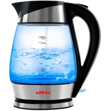Электрочайник Aresa AR-3441 серебристый, 1.7 л, 2000 Вт, скрытый нагревательный элемент