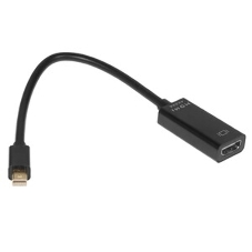 Переходник miniDisplayPort -> HDMI, Cablexpert A-mDPM-HDMIF4K-01, 4K, 20M/19F, кабель 15 см, черный, пакет