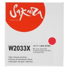 Картридж лазерный Sakura W2033X (HP 415X) для HP LaserJet Pro M454, MFP M479, пурпурный, 6000 к.