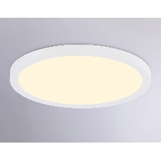 Светильник светодиодный ультратонкий Ambrella light FZ1905 WH белый IP54 26W 3000K-6500K CCT-переключатель D370*25 (Без ПДУ)