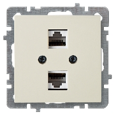 Nilson Механизм Роз. компьютерная 2-местн. СУ, (RJ45 CAT6), ТУРАН-АЛЕГРА-ТОР, кремовый (24120447) Nilson Механизм Роз. компьютерная 2-местн. СУ, (RJ45 CAT6), ТУРАН-АЛЕГРА-ТОР, кремовый (24120447)