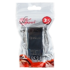 Сетевое зарядное устройство Cablexpert MP3A-PC-17, QC 3.0, 100/220V - 1 USB порт 5/9/12V, черный