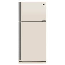Холодильник Sharp SJ-XE55PMBE бежевый двухкамерный 388/148л морозилка сверху, No Frost