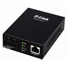 Медиаконвертер D-Link DMC-G10SC/A1A с 1 портом 100/1000Base-T и 1 портом 1000Base-LX с разъемом SC для одномодового оптического кабеля (до 10 км)